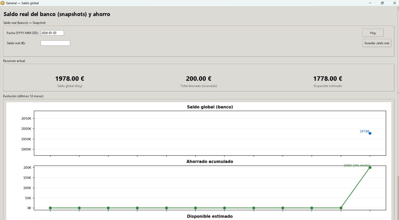 Captura de la interfaz de LAURA